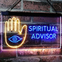 ADVPRO Spiritual Advisor Eye Dual Color LED Neon Sign st6-i3116 - Blue & Yellow