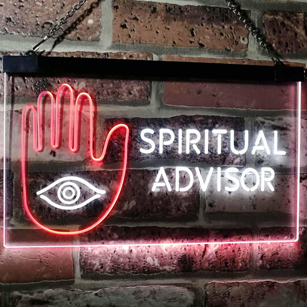 ADVPRO Spiritual Advisor Eye Dual Color LED Neon Sign st6-i3116 - White & Red