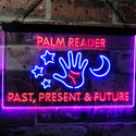 ADVPRO Palm Reader Present Past Future Dual Color LED Neon Sign st6-i3119 - Blue & Red