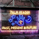 ADVPRO Palm Reader Present Past Future Dual Color LED Neon Sign st6-i3119 - Blue & Yellow