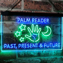 ADVPRO Palm Reader Present Past Future Dual Color LED Neon Sign st6-i3119 - Green & Blue