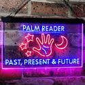 ADVPRO Palm Reader Present Past Future Dual Color LED Neon Sign st6-i3119 - Red & Blue