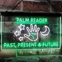 ADVPRO Palm Reader Present Past Future Dual Color LED Neon Sign st6-i3119 - White & Green