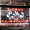 ADVPRO Palm Reader Present Past Future Dual Color LED Neon Sign st6-i3119 - White & Orange