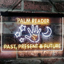 ADVPRO Palm Reader Present Past Future Dual Color LED Neon Sign st6-i3119 - White & Yellow