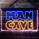 ADVPRO Man Cave Garage Display Dual Color LED Neon Sign st6-i3127 - Blue & Yellow