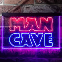 ADVPRO Man Cave Garage Display Dual Color LED Neon Sign st6-i3127 - Red & Blue