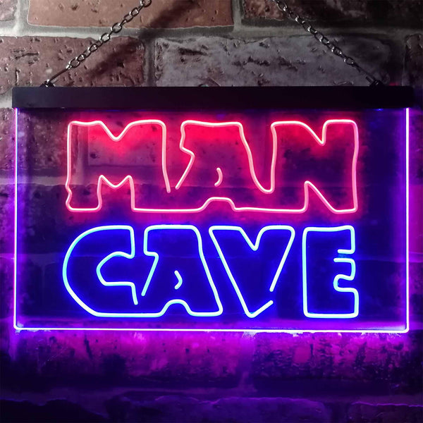 ADVPRO Man Cave Garage Display Dual Color LED Neon Sign st6-i3127 - Red & Blue