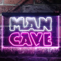 ADVPRO Man Cave Garage Display Dual Color LED Neon Sign st6-i3127 - White & Purple