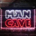 ADVPRO Man Cave Garage Display Dual Color LED Neon Sign st6-i3127 - White & Red
