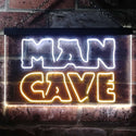 ADVPRO Man Cave Garage Display Dual Color LED Neon Sign st6-i3127 - White & Yellow
