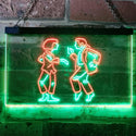 ADVPRO Dance Cha Cha Music Room Decoration Dual Color LED Neon Sign st6-i3165 - Green & Red