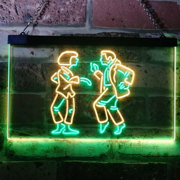 ADVPRO Dance Cha Cha Music Room Decoration Dual Color LED Neon Sign st6-i3165 - Green & Yellow