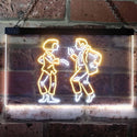 ADVPRO Dance Cha Cha Music Room Decoration Dual Color LED Neon Sign st6-i3165 - White & Yellow