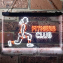 ADVPRO Fitness Club Open Welcome Dual Color LED Neon Sign st6-i3168 - White & Orange