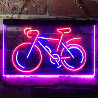 ADVPRO Bicycle Lover Shop Display Dual Color LED Neon Sign st6-i3171 - Red & Blue