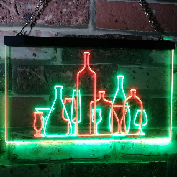 ADVPRO Bar Pub Club Home Decoration Cocktails Display Dual Color LED Neon Sign st6-i3187 - Green & Red