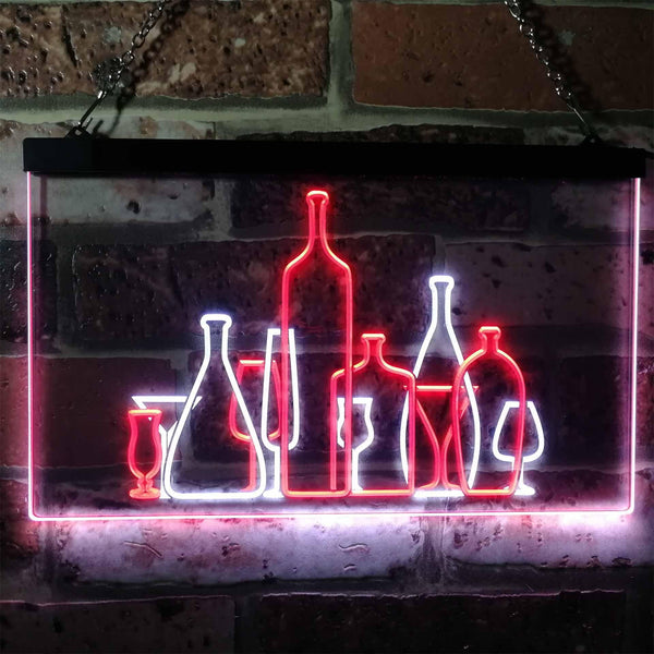 ADVPRO Bar Pub Club Home Decoration Cocktails Display Dual Color LED Neon Sign st6-i3187 - White & Red