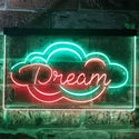 ADVPRO Dream Cloud Bedroom Room Den Man Cave Display Dual Color LED Neon Sign st6-i3200 - Green & Red