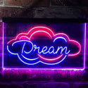 ADVPRO Dream Cloud Bedroom Room Den Man Cave Display Dual Color LED Neon Sign st6-i3200 - Red & Blue