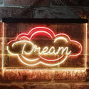 ADVPRO Dream Cloud Bedroom Room Den Man Cave Display Dual Color LED Neon Sign st6-i3200 - Red & Yellow