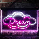 ADVPRO Dream Cloud Bedroom Room Den Man Cave Display Dual Color LED Neon Sign st6-i3200 - White & Purple