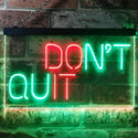 ADVPRO Don't Quit Do It Positive Wall Decor Bedroom Display Dual Color LED Neon Sign st6-i3206 - Green & Red