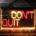 ADVPRO Don't Quit Do It Positive Wall Decor Bedroom Display Dual Color LED Neon Sign st6-i3206 - Red & Yellow