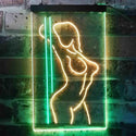 ADVPRO Dance Girl Club Bar Pub  Dual Color LED Neon Sign st6-i3423 - Green & Yellow