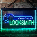 ADVPRO Locksmith Key Shop Dual Color LED Neon Sign st6-i3493 - Green & Blue