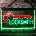 ADVPRO Locksmith Key Shop Dual Color LED Neon Sign st6-i3493 - Green & Red