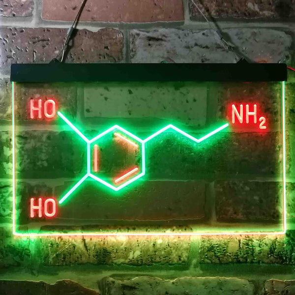 ADVPRO Chemical Formula Funny Bedroom Decoration Dual Color LED Neon Sign st6-i3624 - Green & Red