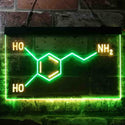 ADVPRO Chemical Formula Funny Bedroom Decoration Dual Color LED Neon Sign st6-i3624 - Green & Yellow
