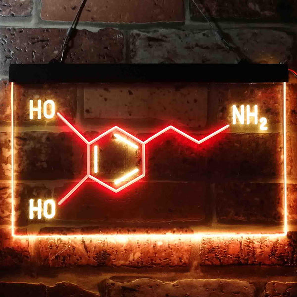 ADVPRO Chemical Formula Funny Bedroom Decoration Dual Color LED Neon Sign st6-i3624 - Red & Yellow