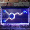 ADVPRO Chemical Formula Funny Bedroom Decoration Dual Color LED Neon Sign st6-i3624 - White & Blue