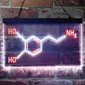ADVPRO Chemical Formula Funny Bedroom Decoration Dual Color LED Neon Sign st6-i3624 - White & Orange