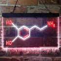 ADVPRO Chemical Formula Funny Bedroom Decoration Dual Color LED Neon Sign st6-i3624 - White & Red