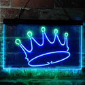 ADVPRO Crown Princess Bedroom Girl Kid Room Display Dual Color LED Neon Sign st6-i3755 - Green & Blue