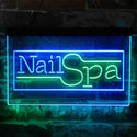 ADVPRO Nail Spa Salon Dual Color LED Neon Sign st6-i3804 - Green & Blue