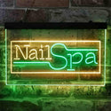 ADVPRO Nail Spa Salon Dual Color LED Neon Sign st6-i3804 - Green & Yellow