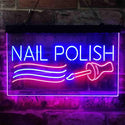 ADVPRO Nail Polish Dual Color LED Neon Sign st6-i3805 - Red & Blue