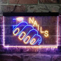 ADVPRO Nails Hand Waxing Dual Color LED Neon Sign st6-i3809 - Blue & Yellow