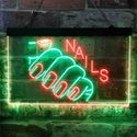 ADVPRO Nails Hand Waxing Dual Color LED Neon Sign st6-i3809 - Green & Red