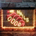 ADVPRO Nails Hand Waxing Dual Color LED Neon Sign st6-i3809 - Red & Yellow