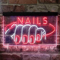 ADVPRO Nails Fingers Display Dual Color LED Neon Sign st6-i3810 - White & Red