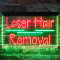 ADVPRO Laser Hair Removal Dual Color LED Neon Sign st6-i3833 - Green & Red