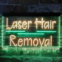 ADVPRO Laser Hair Removal Dual Color LED Neon Sign st6-i3833 - Green & Yellow