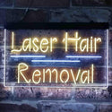 ADVPRO Laser Hair Removal Dual Color LED Neon Sign st6-i3833 - White & Yellow