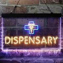 ADVPRO Dispensary Cross Shop Dual Color LED Neon Sign st6-i3846 - Blue & Yellow