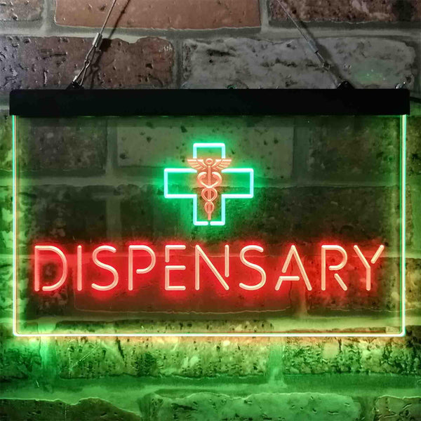 ADVPRO Dispensary Cross Shop Dual Color LED Neon Sign st6-i3846 - Green & Red